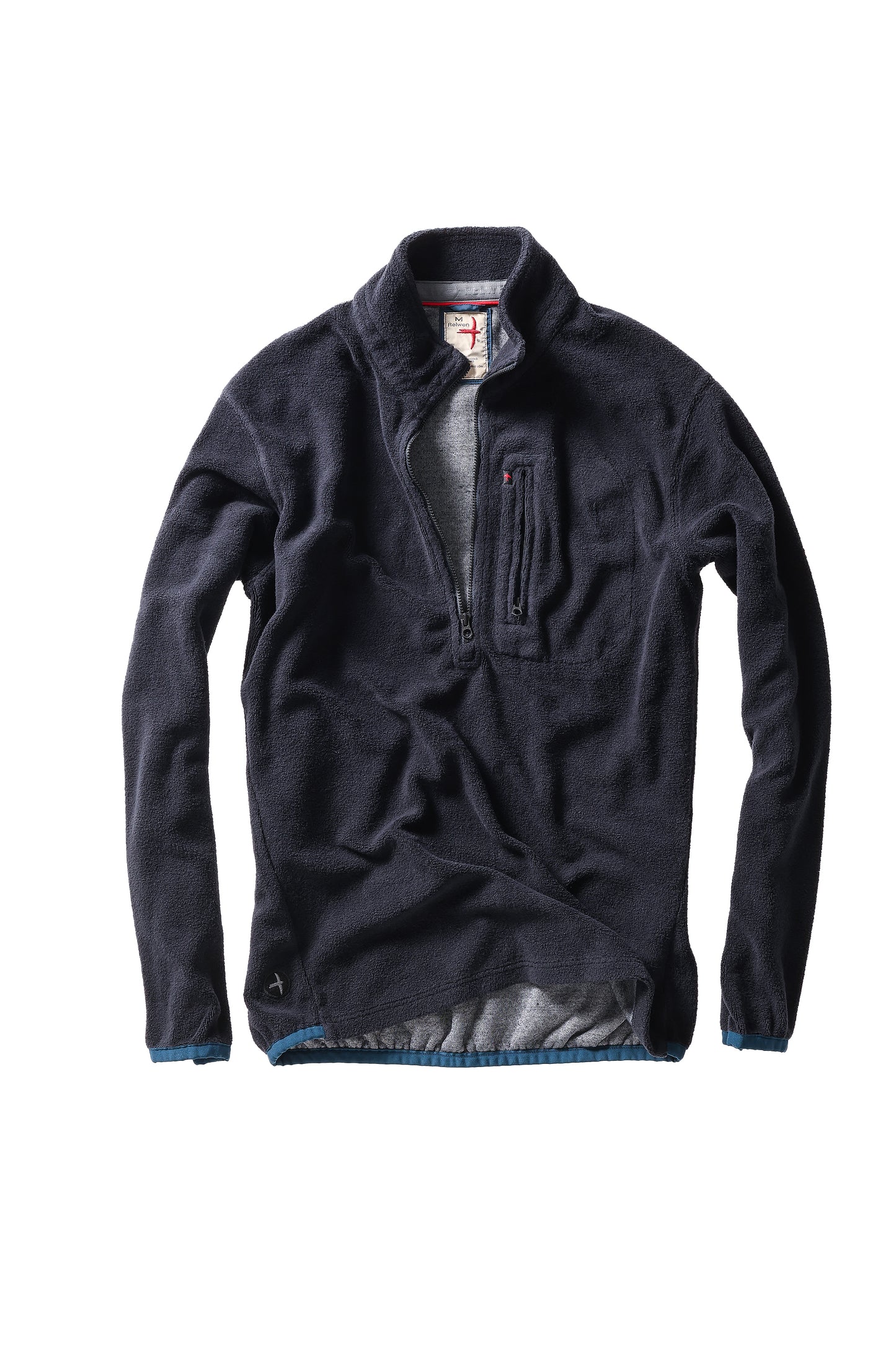 Sheared Fleece Half-Zip - Dark Navy - DUNE + SALT