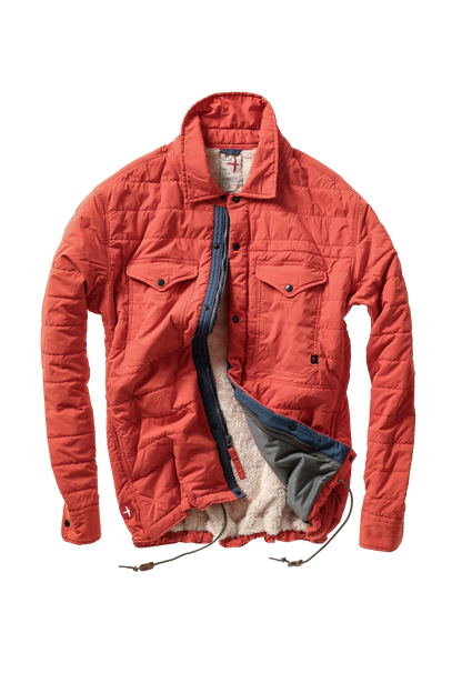 Relwen Qltd Superfleece Jacket - Dark Orange Black