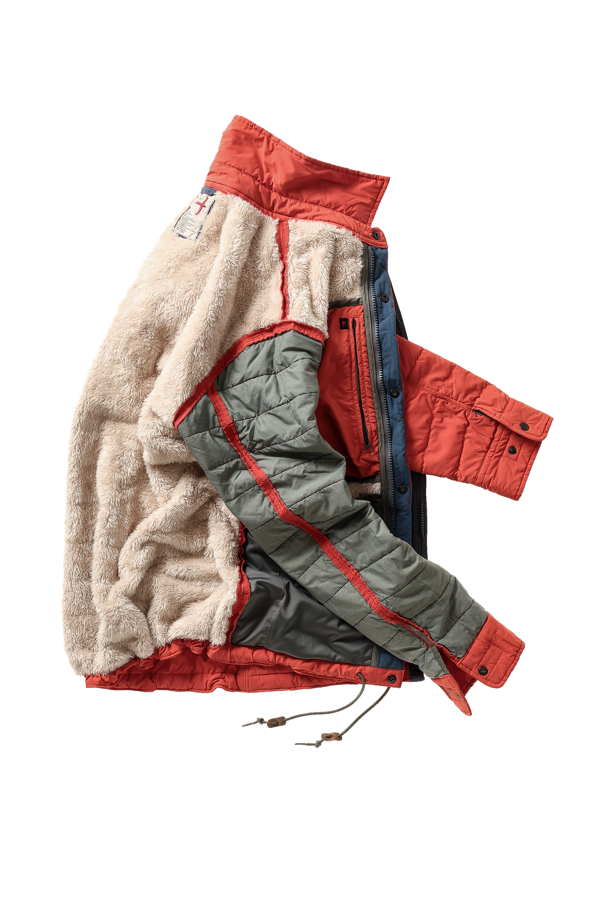 Relwen Qltd Superfleece Jacket - Dark Orange Black