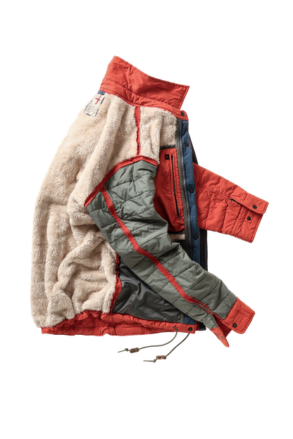 Relwen Qltd Superfleece Jacket - Dark Orange Black