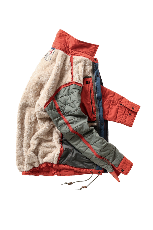 Relwen Qltd Superfleece Jacket - Dark Orange Black