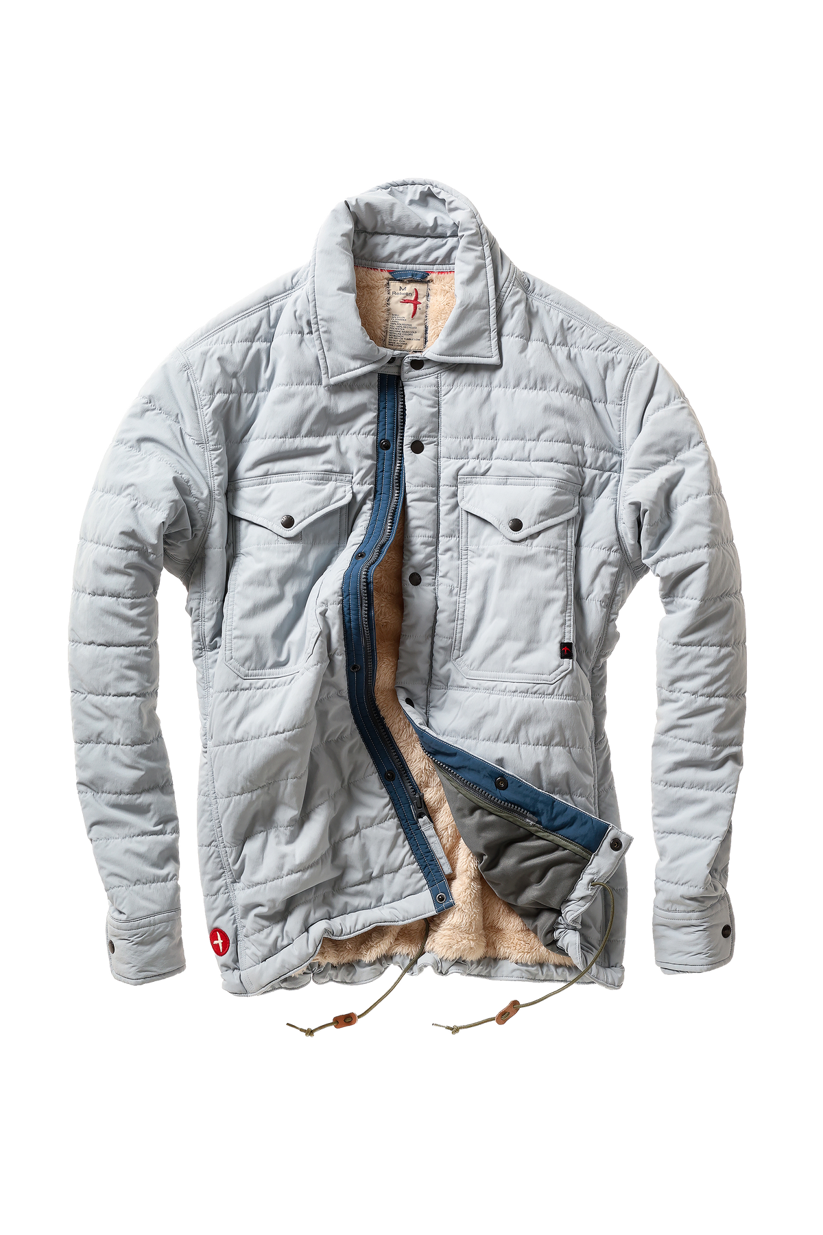 Relwen Qltd Superfleece Jacket - Ghost Grey Black