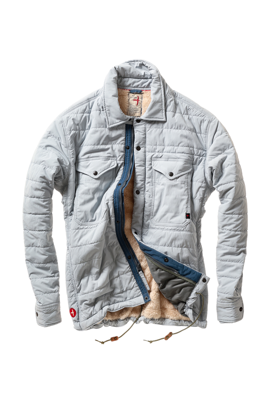 Relwen Qltd Superfleece Jacket - Ghost Grey Black