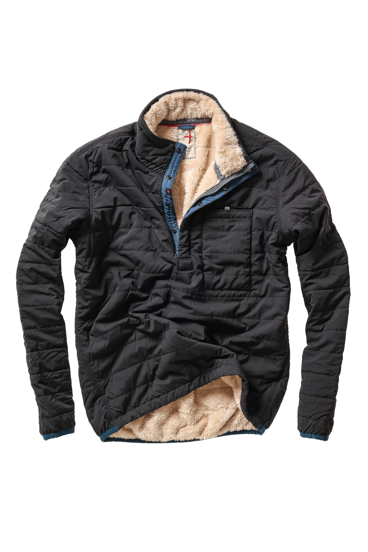 Relwen Qltd Superfleece Popover - Black Fade Black