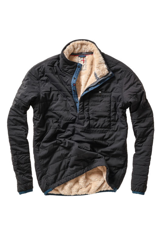 Relwen Qltd Superfleece Popover - Black Fade Black