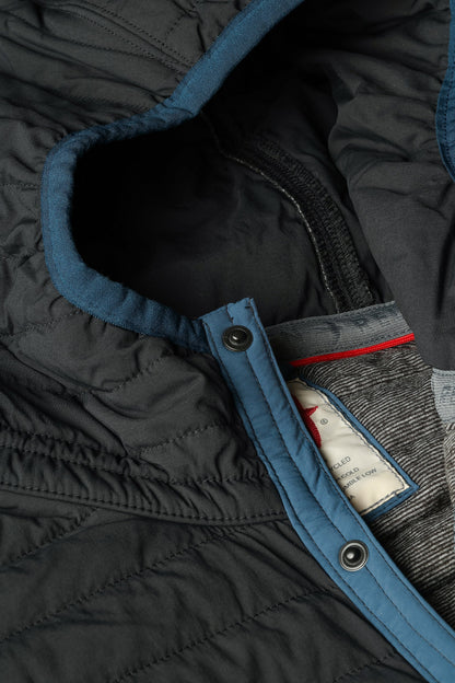 Relwen Windzip Hood - Black Fade Dark Slate Gray