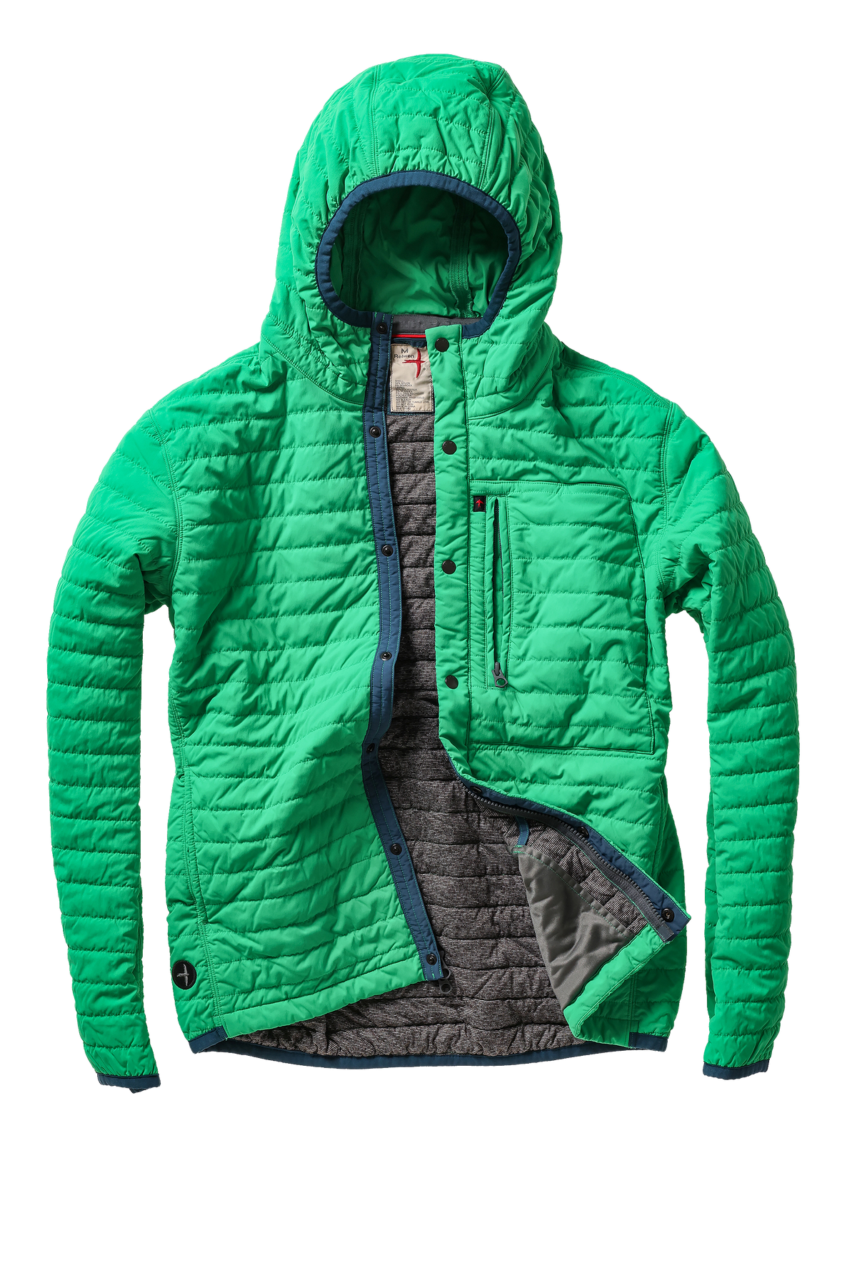 Relwen Windzip Hood - Kelly Green Black