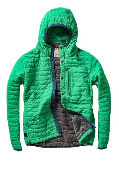 Relwen Windzip Hood - Kelly Green Black