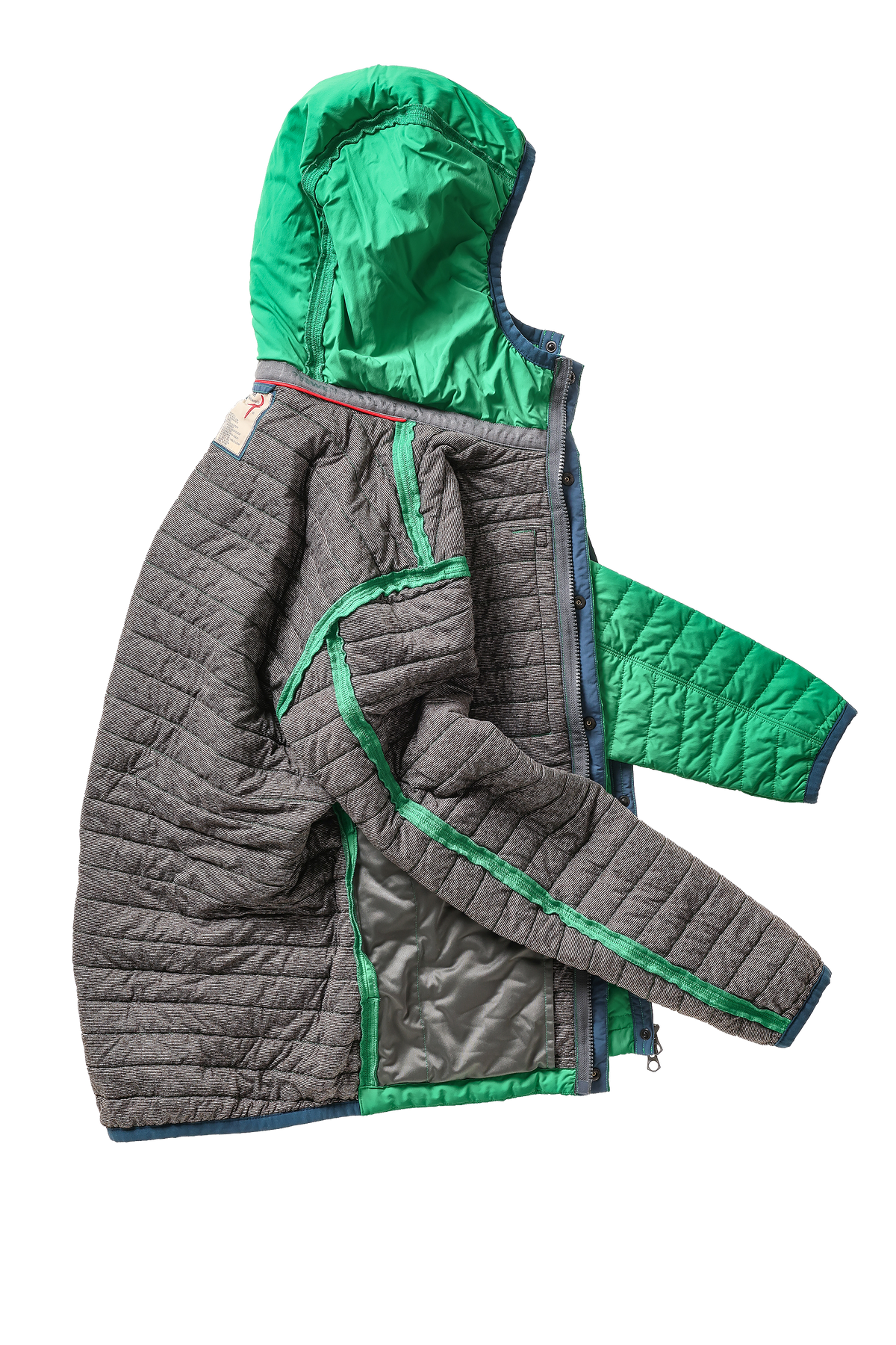 Relwen Windzip Hood - Kelly Green Black
