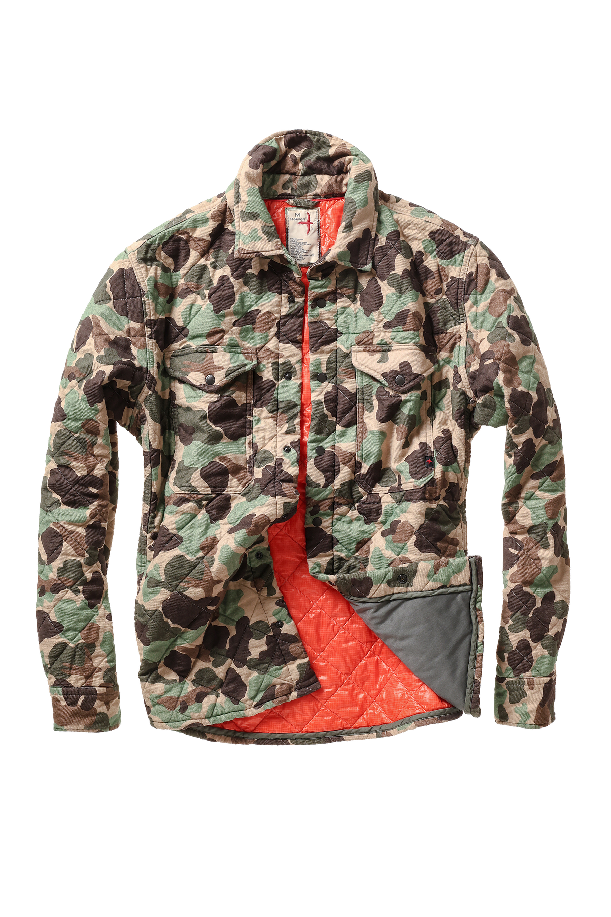 Relwen Qltd Flannel Shirtjacket - Duck Camo Black