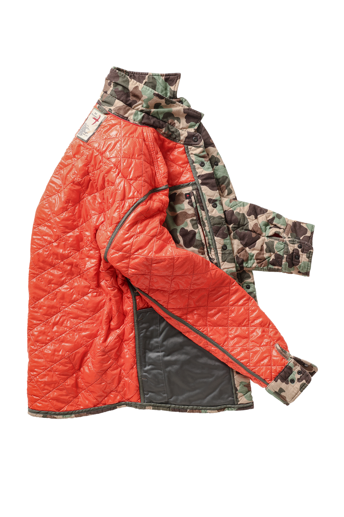 Relwen Qltd Flannel Shirtjacket - Duck Camo Black