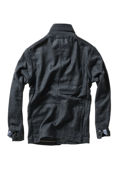 Relwen Heritage Trap Blazer - Blue/Black Twill Black