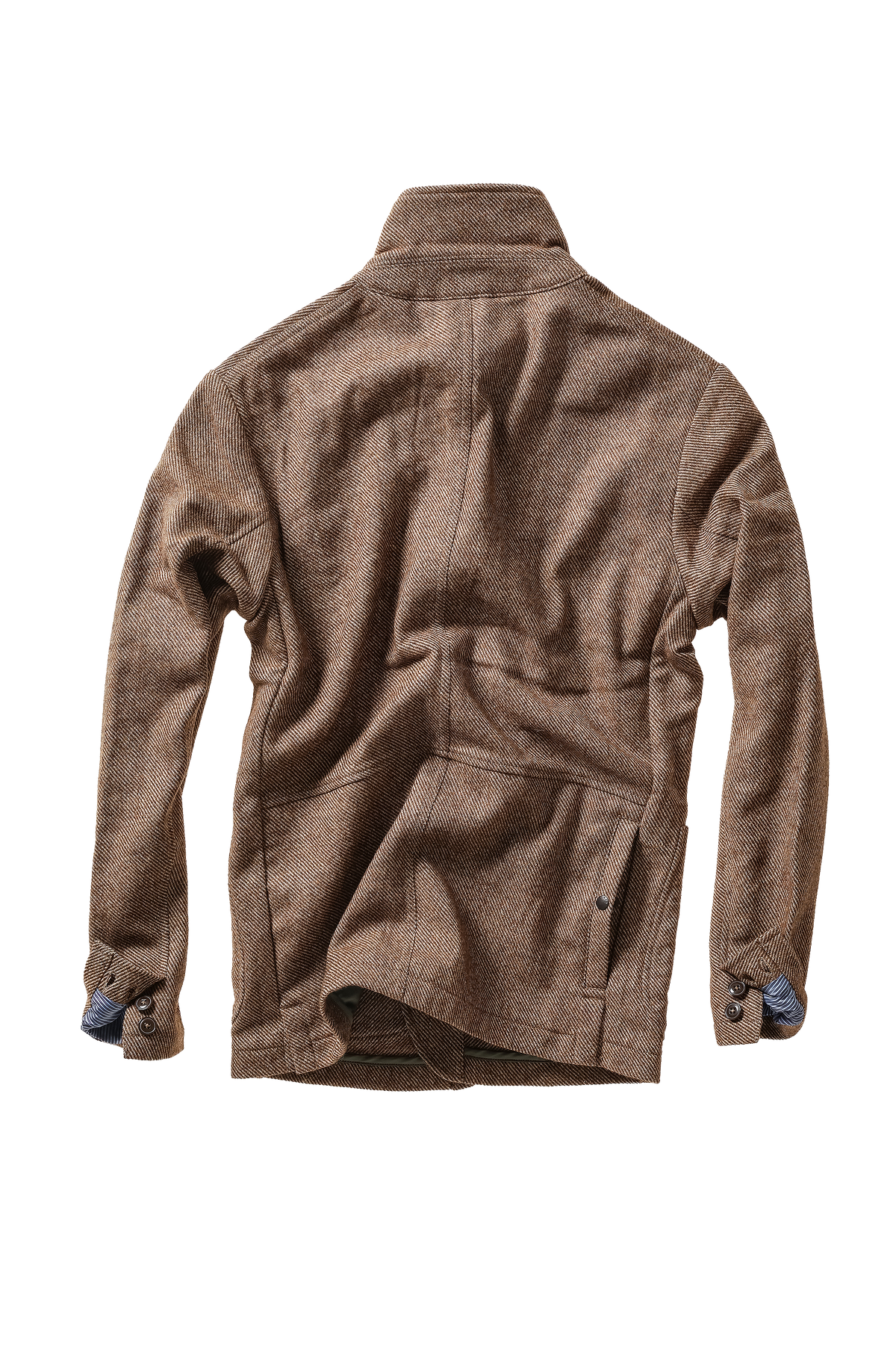 Relwen Heritage Trap Blazer - Rustic Brown Twill Black