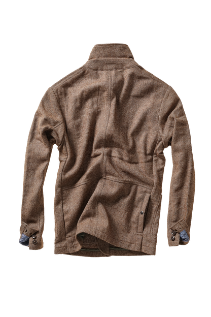 Relwen Heritage Trap Blazer - Rustic Brown Twill Black
