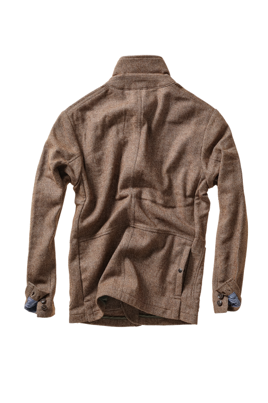 Relwen Heritage Trap Blazer - Rustic Brown Twill Black