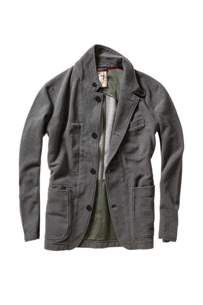 Relwen Pique Trap Blazer - Dark Grey Heather Dim Gray