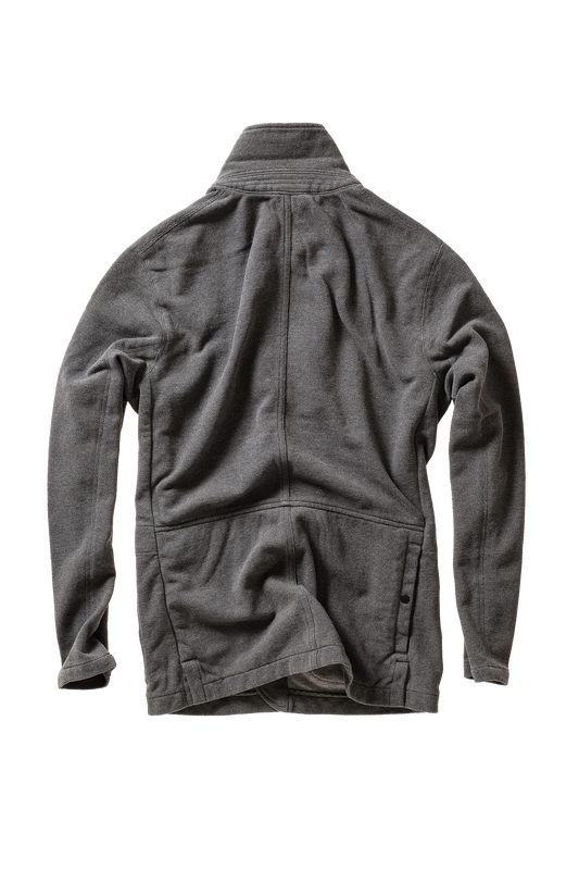 Relwen Pique Trap Blazer - Dark Grey Heather Black