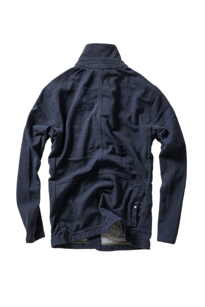 Relwen Pique Trap Blazer - Navy Heather Black