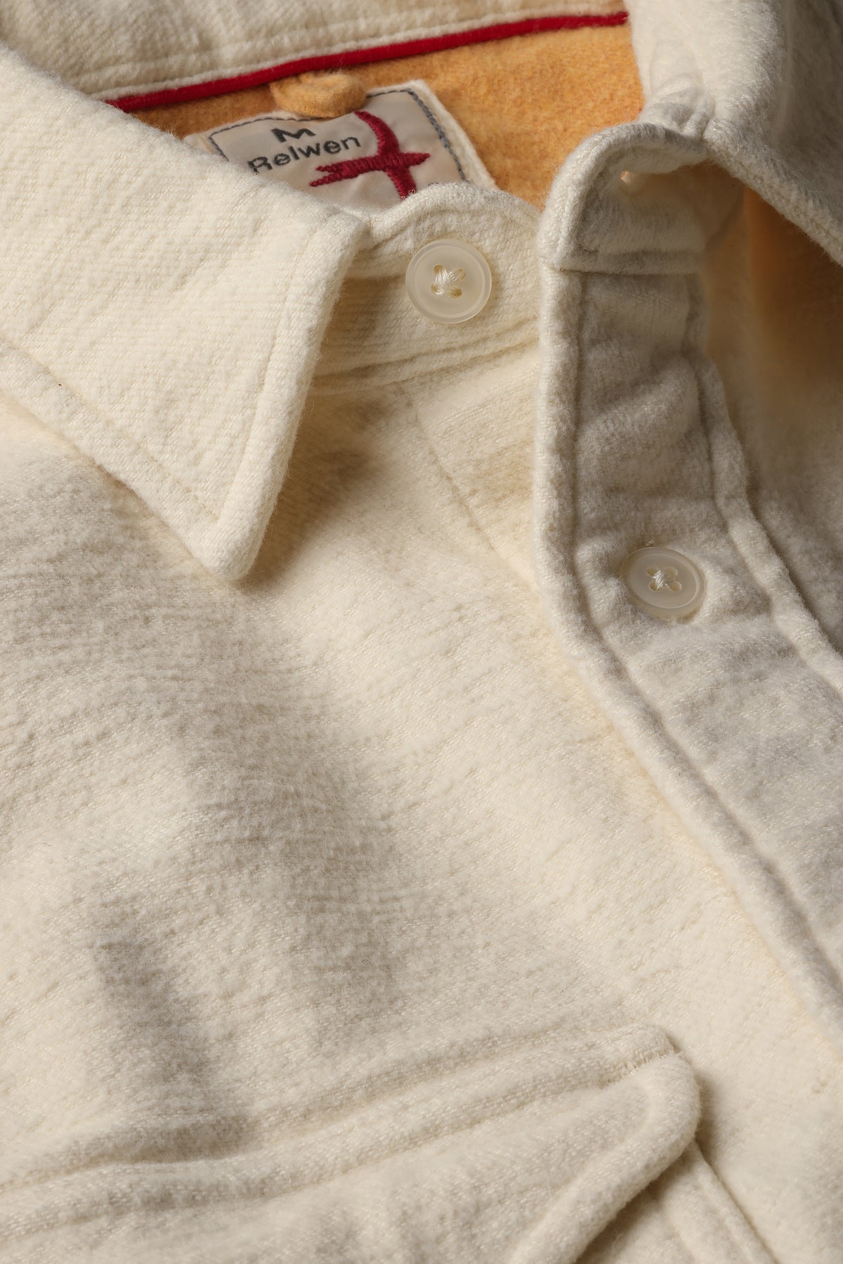 Relwen Utility Workshirt - Bone Felted Twill Gray