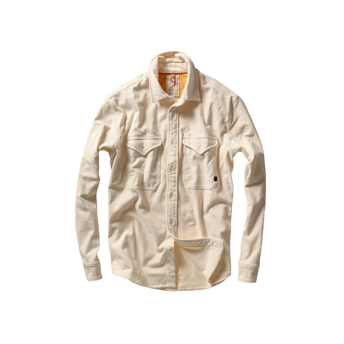 Relwen Utility Workshirt - Bone Felted Twill Black