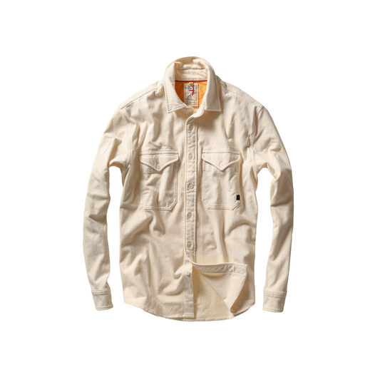 Relwen Utility Workshirt - Bone Felted Twill Black
