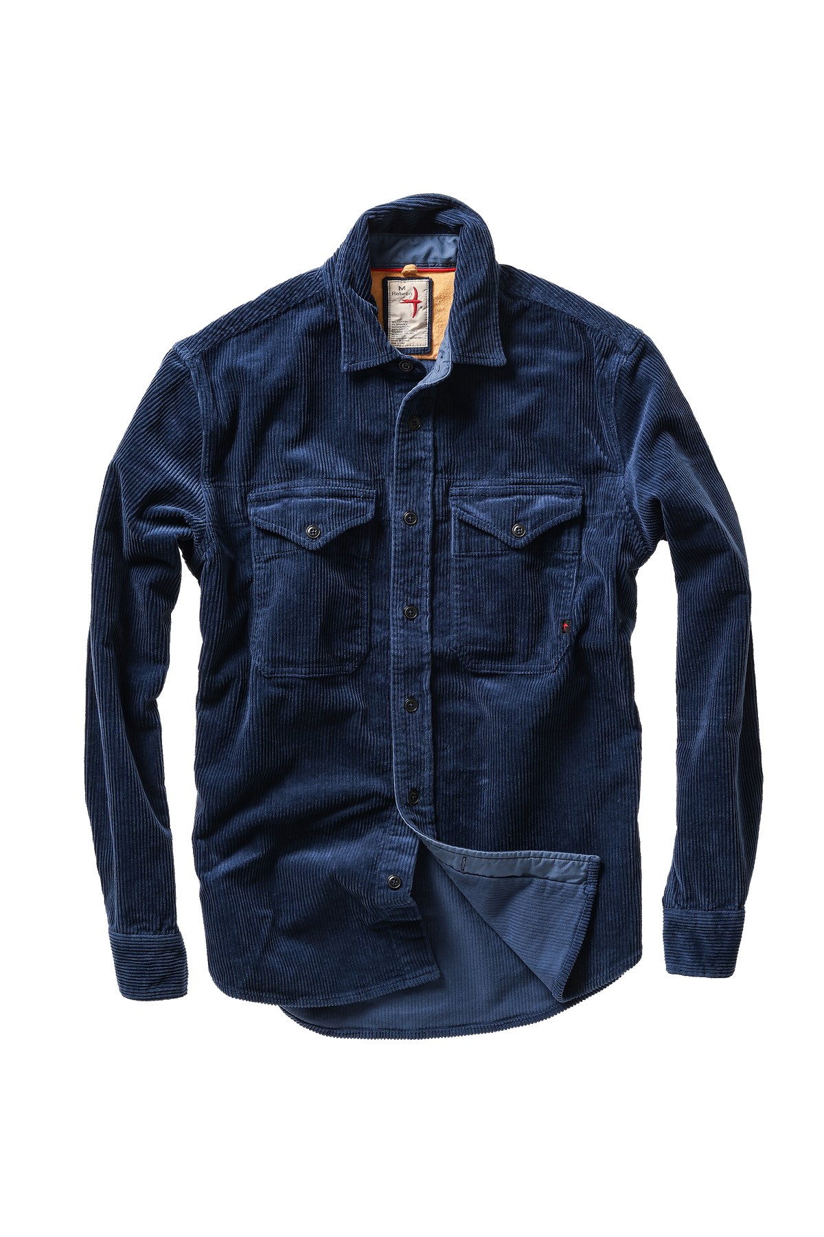 Relwen Cord Workshirt - Admiral Blue Dark Slate Gray