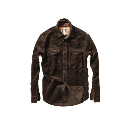 Relwen Cord Workshirt - Coffee Black