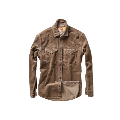 Relwen Cord Workshirt - Mushroom Black
