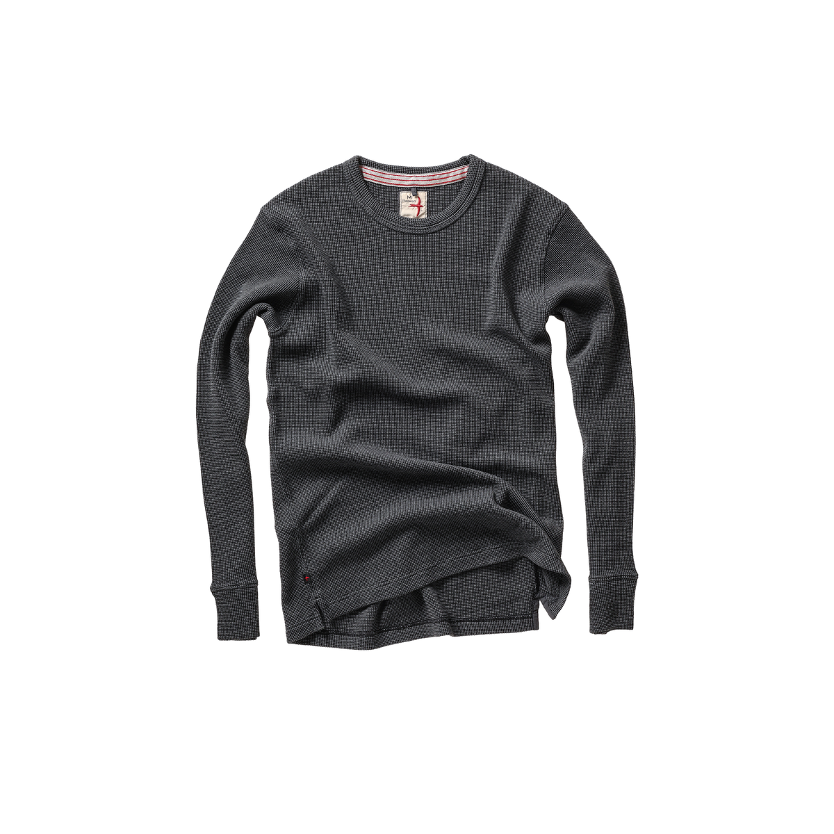 Relwen Bi-Waffle Crew - Dark Charcoal Dark Slate Gray