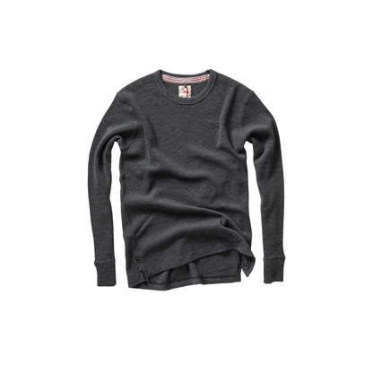 Relwen Bi-Waffle Crew - Dark Charcoal Dark Slate Gray