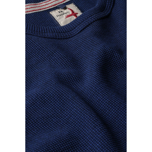 Relwen Bi-Waffle Crew - Dark Marine Midnight Blue