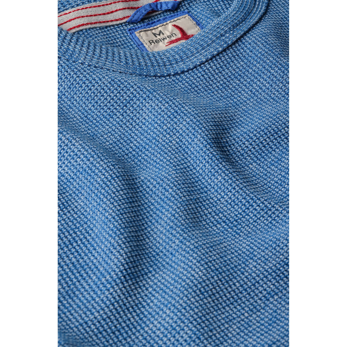 Relwen Bi-Waffle Crew - French Blue Steel Blue