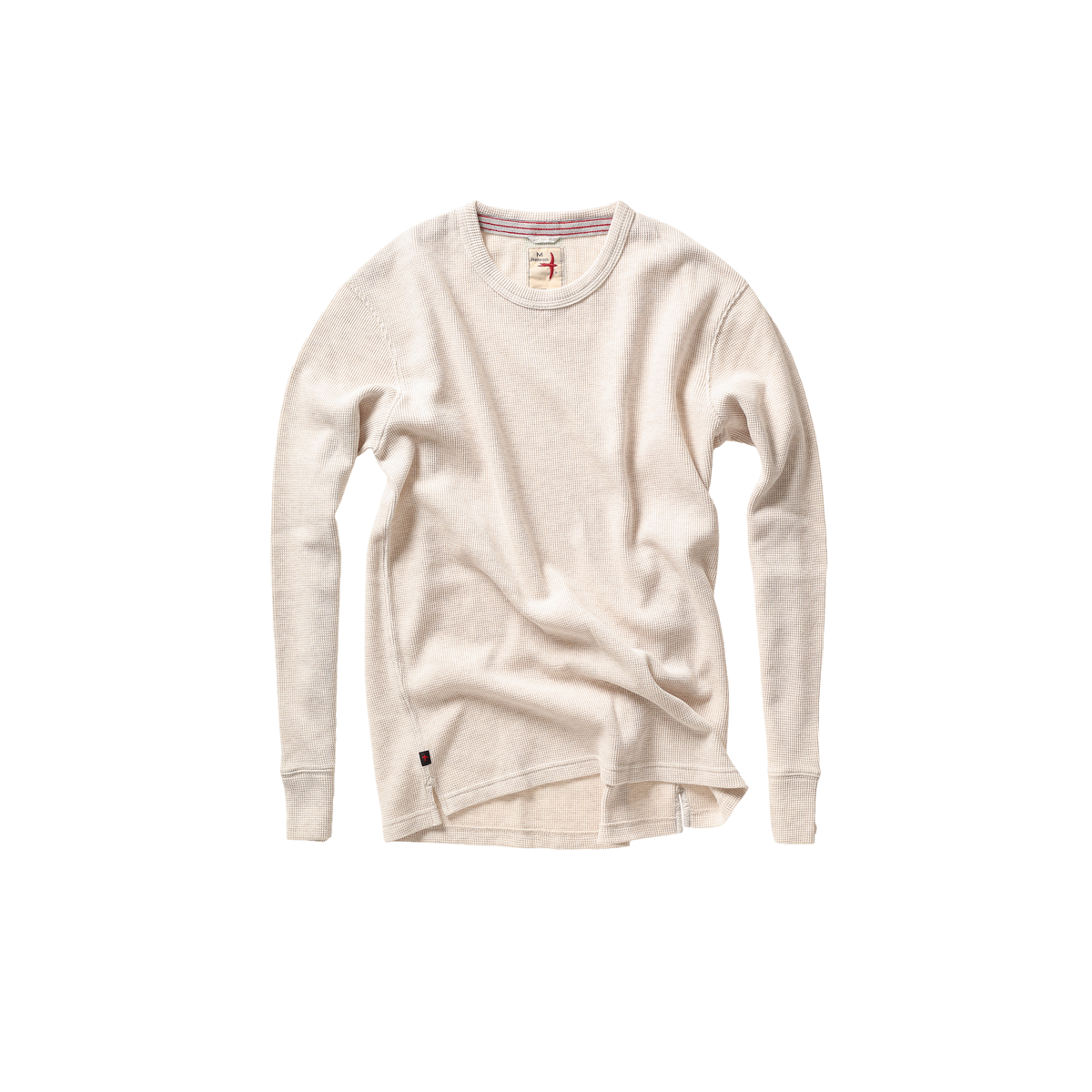 Relwen Bi-Waffle Crew - Oatmeal Heather Light Gray
