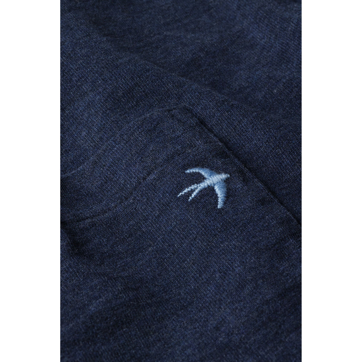 Relwen Ringspun L/S Pocket Tee - Navy Heather Dark Slate Gray