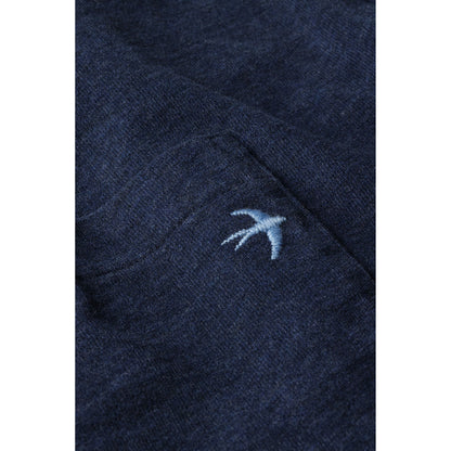 Relwen Ringspun L/S Pocket Tee - Navy Heather Dark Slate Gray