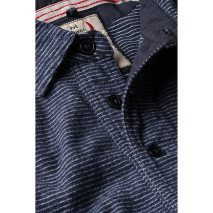 Relwen Mariner Polo - Navy Stripe Dark Slate Gray