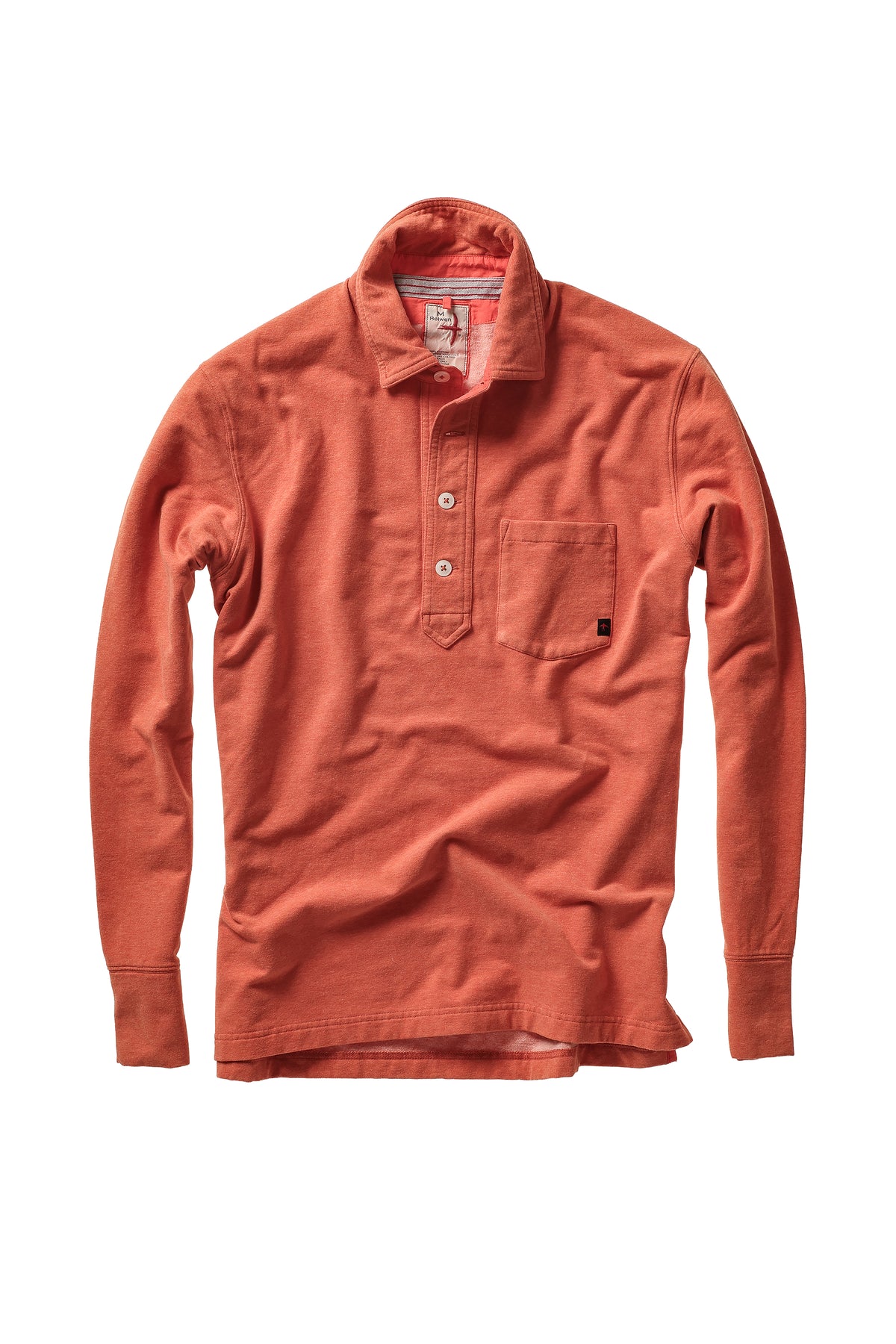 Relwen Mariner Polo - Orange Fade Heather White Smoke