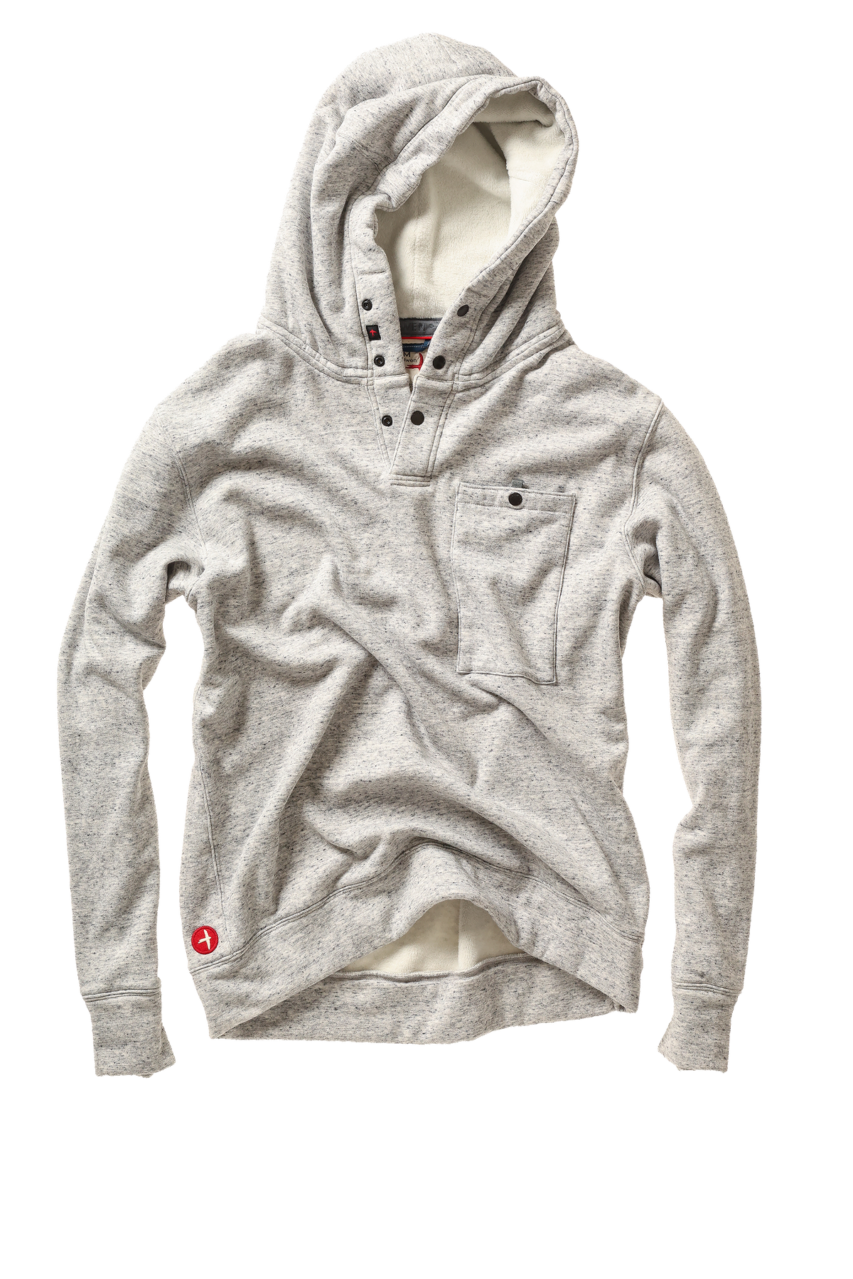 Relwen Micropile Hoodie - Light Grey Speck Black