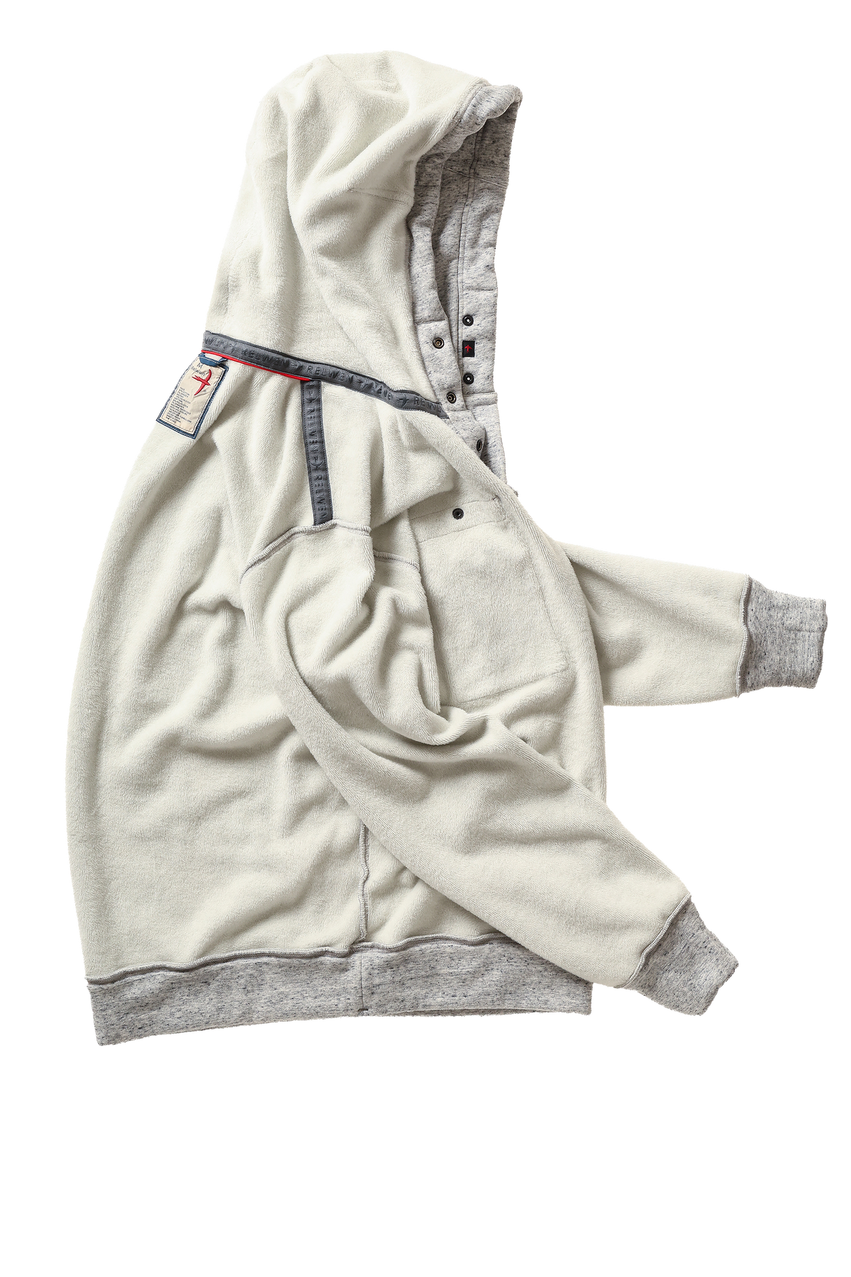 Relwen Micropile Hoodie - Light Grey Speck Black