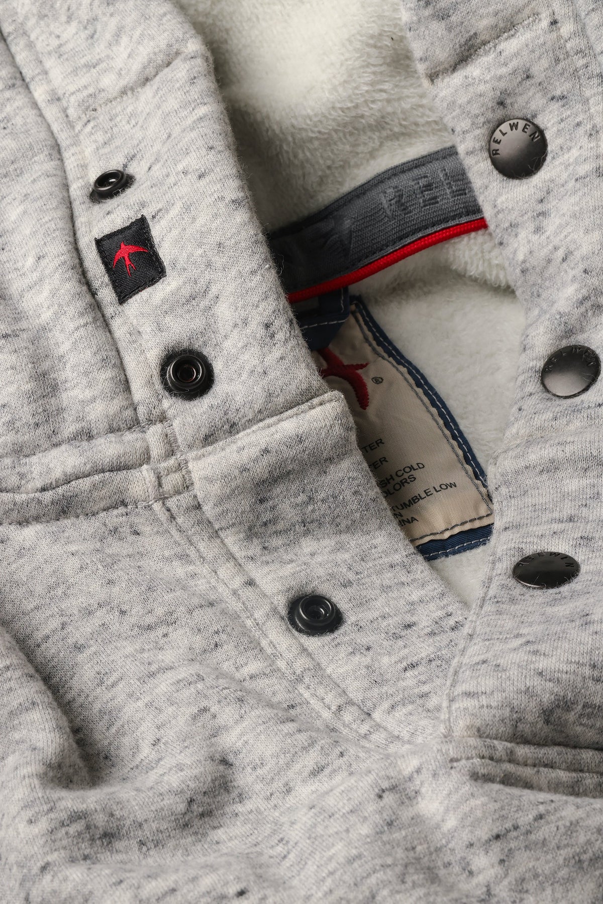 Relwen Micropile Hoodie - Light Grey Speck Gray