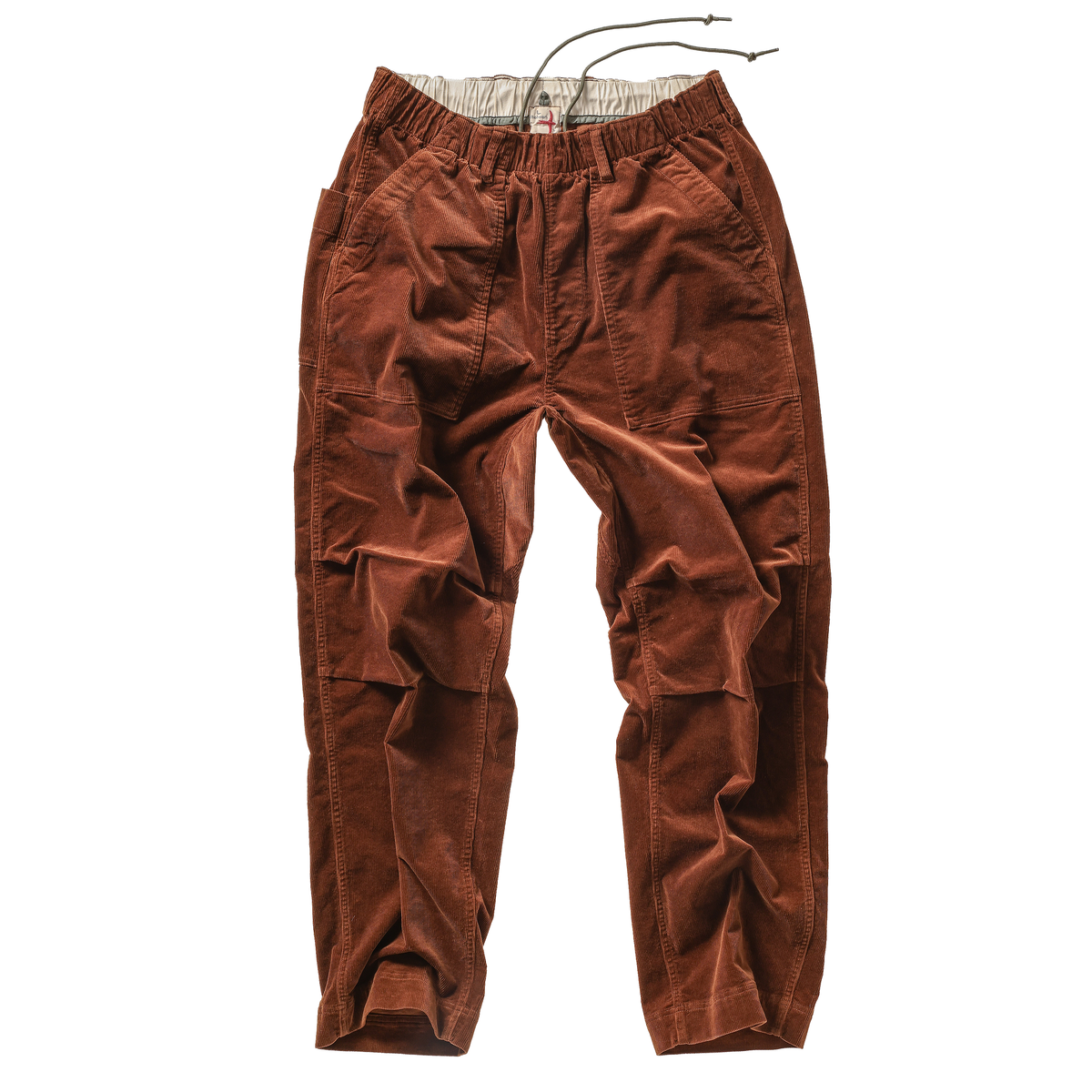 Relwen Drawstring Utility Pant - Chestnut Cord Saddle Brown
