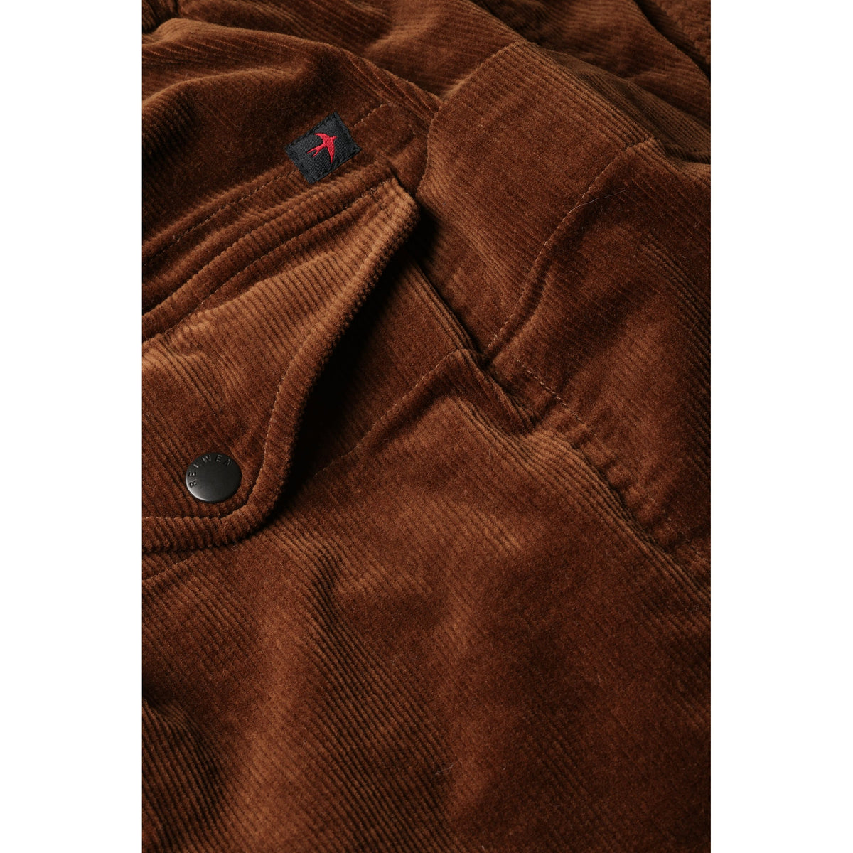 Relwen Drawstring Utility Pant - Chestnut Cord Black