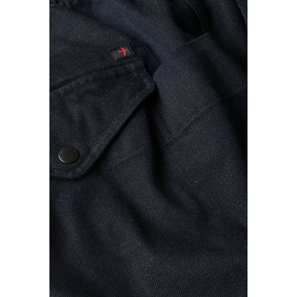 Relwen Drawstring Utility Pant - Dark Indigo Yarn-dye Black