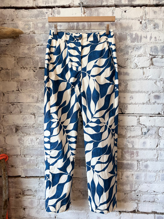 Hartford Women's Perf Woven Pant - Raw White/Blue Gray