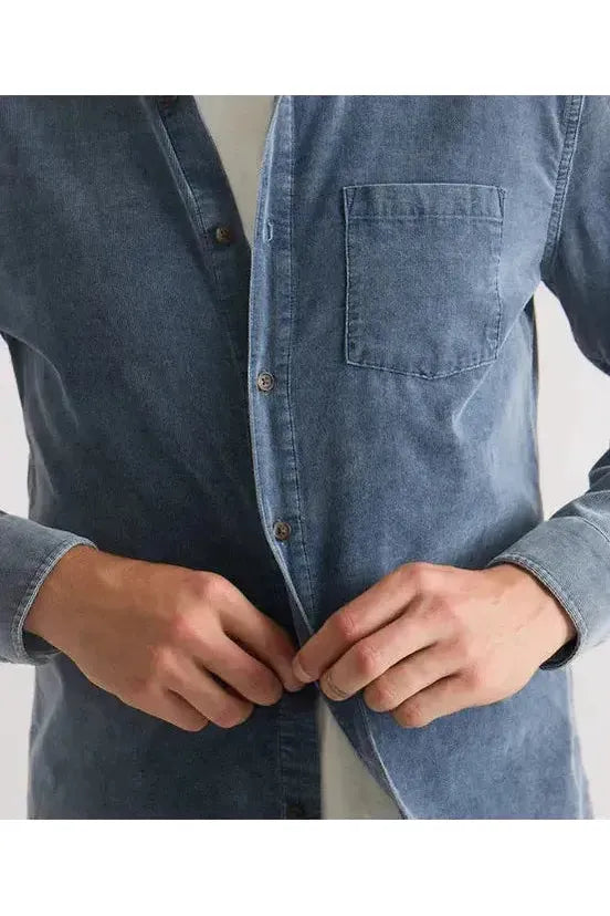 Lightweight Corduroy Shirt - Indigo - DUNE + SALT