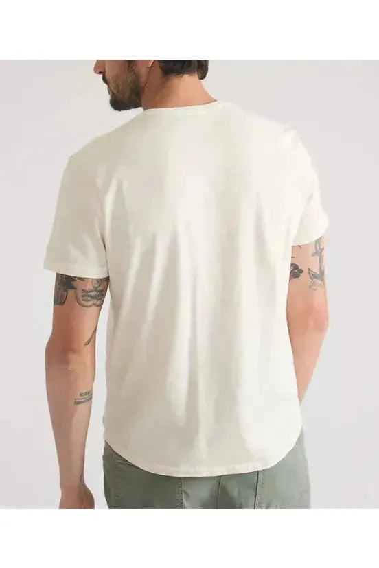 Vintage Heavy Slub Pocket Tee - Antique White - DUNE + SALT