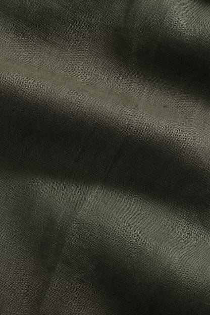 Billie Drawstring Linen Pant - Croc Green - DUNE + SALT