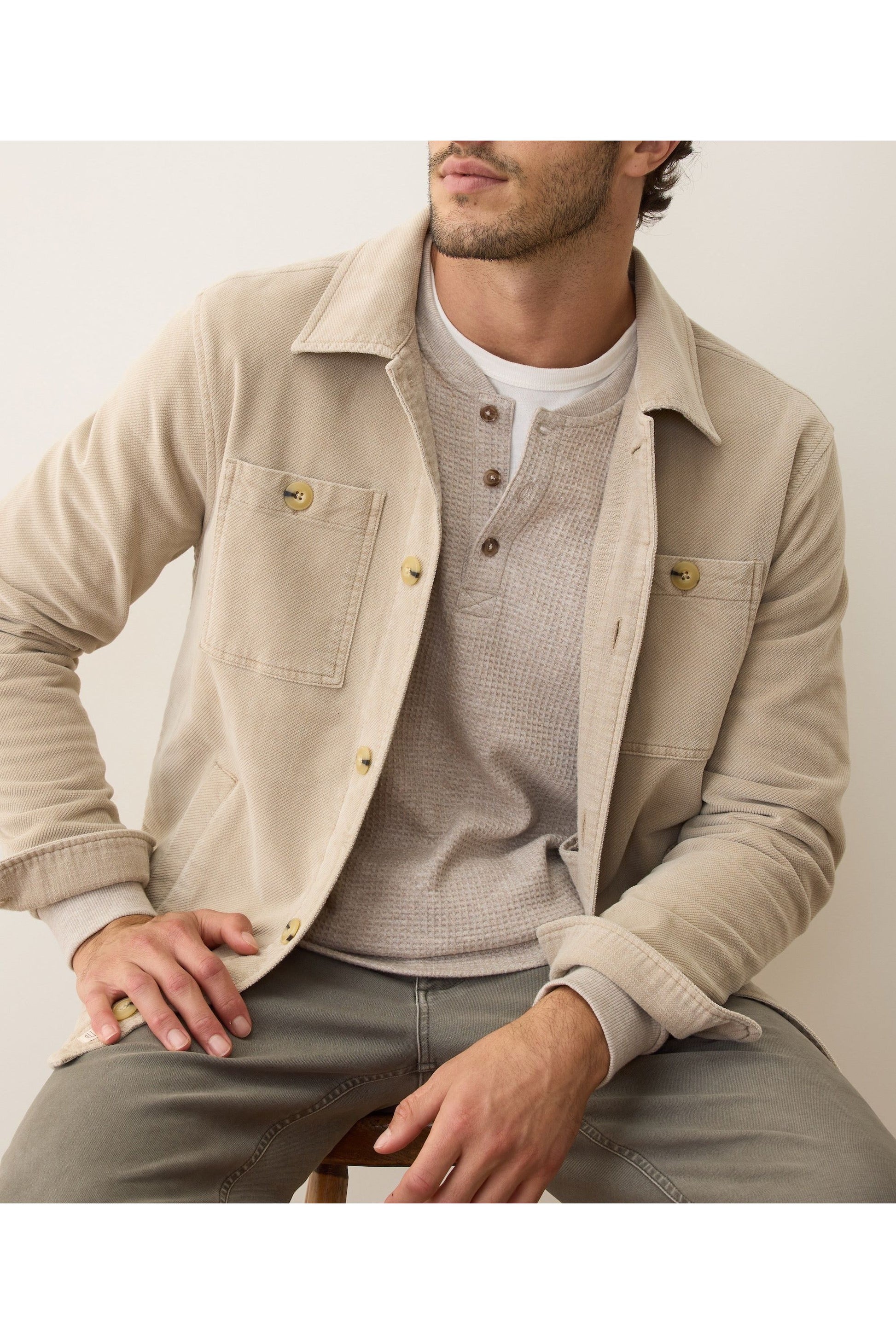 Max Moleskin Overshirt - Taupe - DUNE + SALT