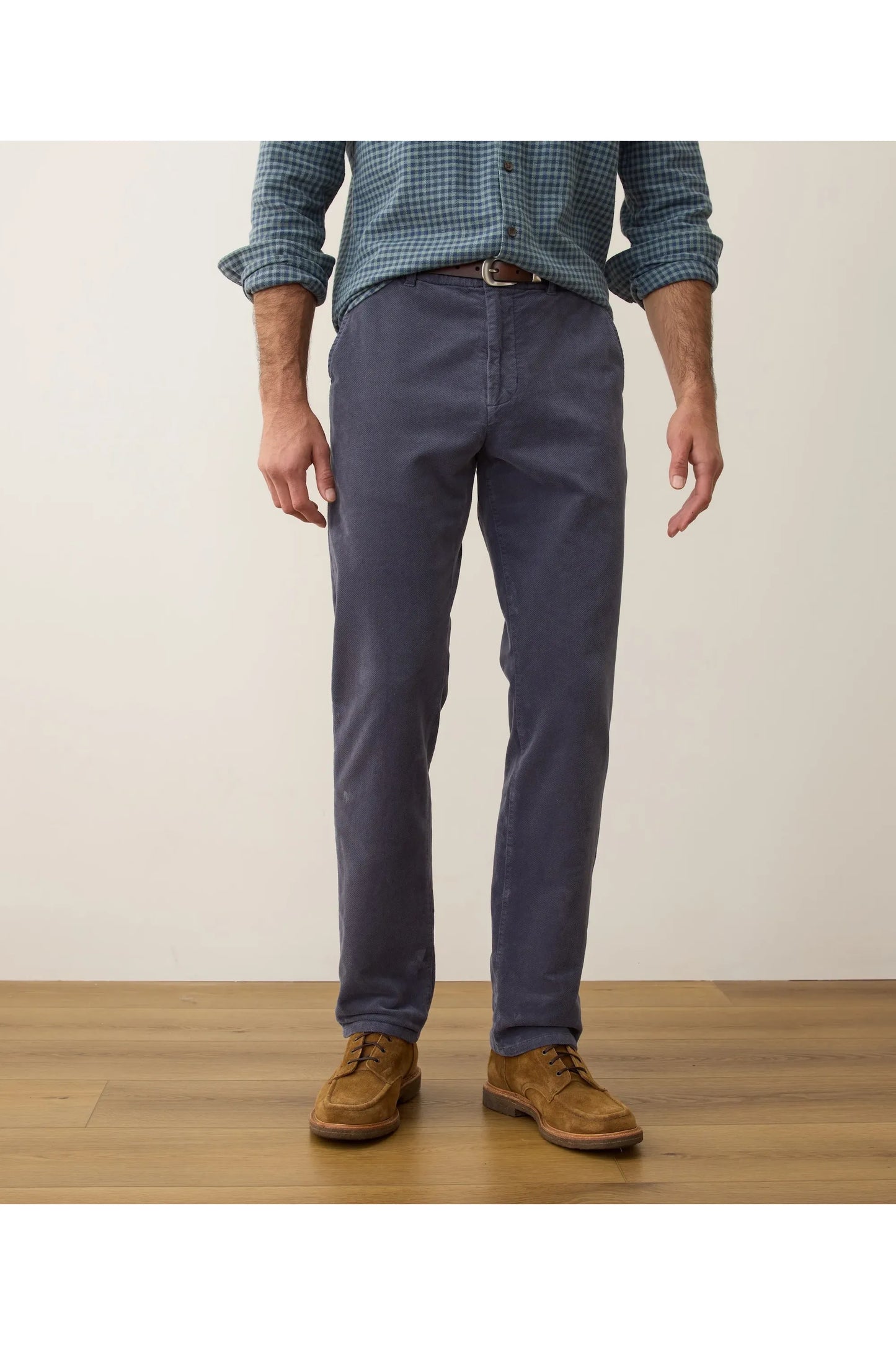 Saturday Slim-Straight Moleskin Chino - Mood Indigo - DUNE + SALT