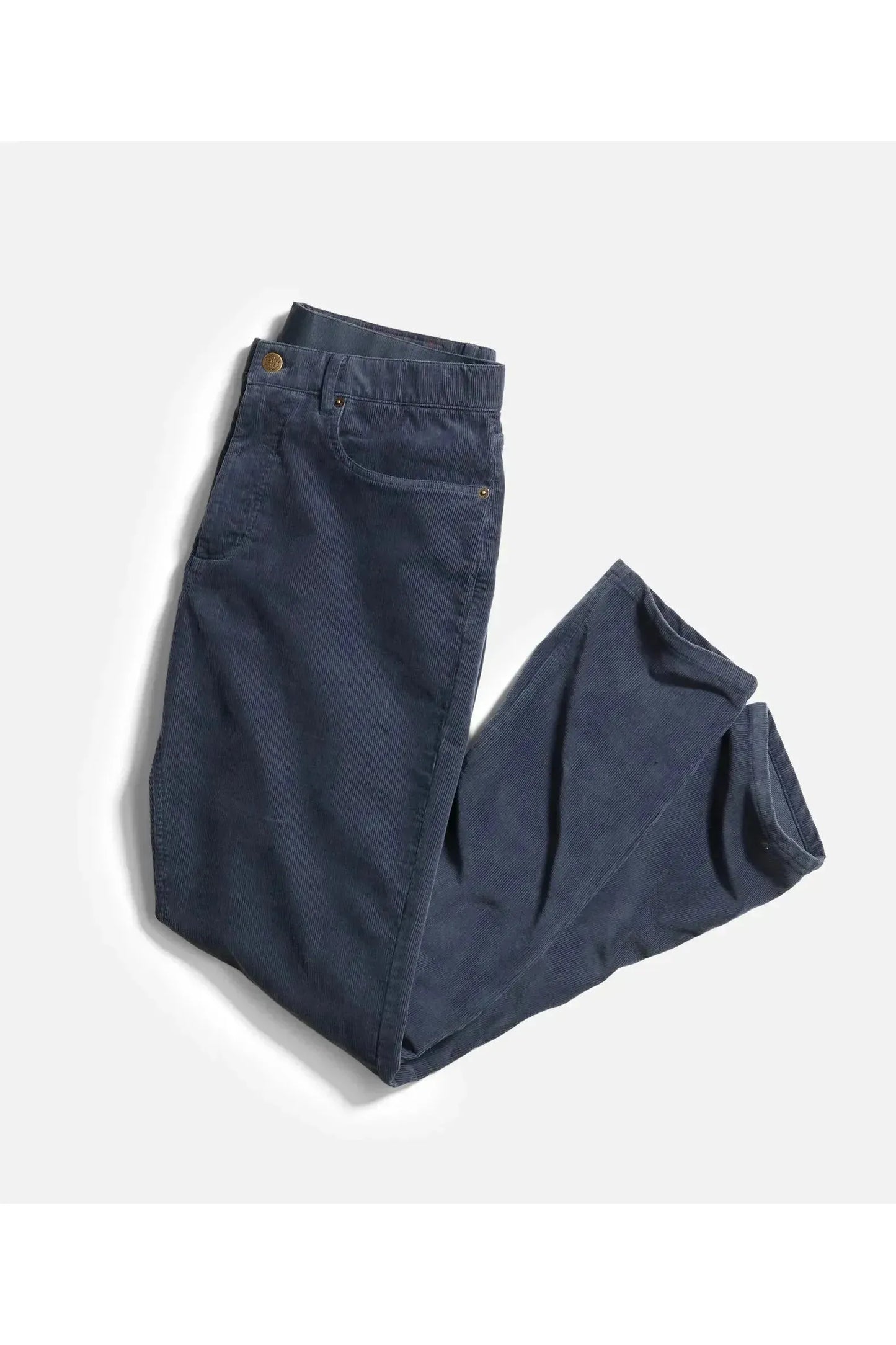 Terry Cord Slim Straight 5 Pocket Pant - Midnight Navy - DUNE + SALT